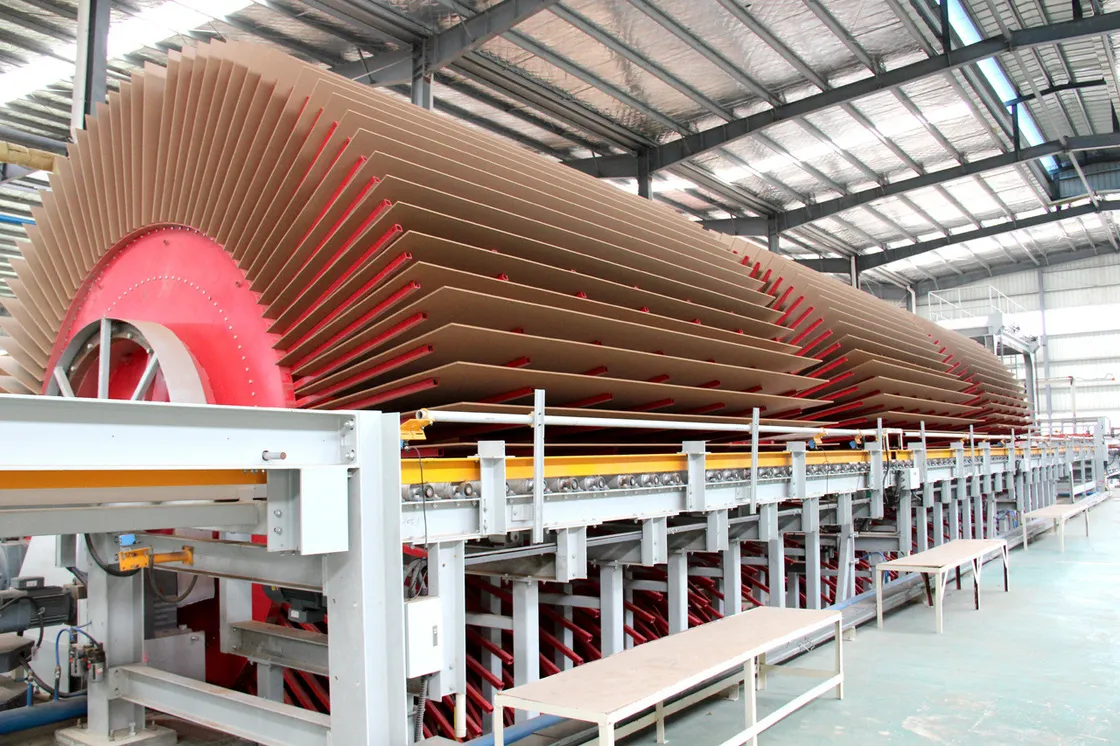 MDF board manufacturing production line in China