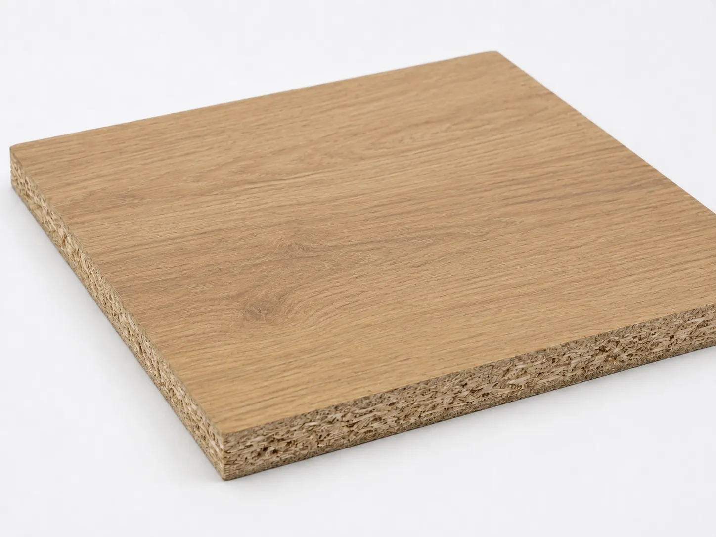 Melamine faced particleboard panel