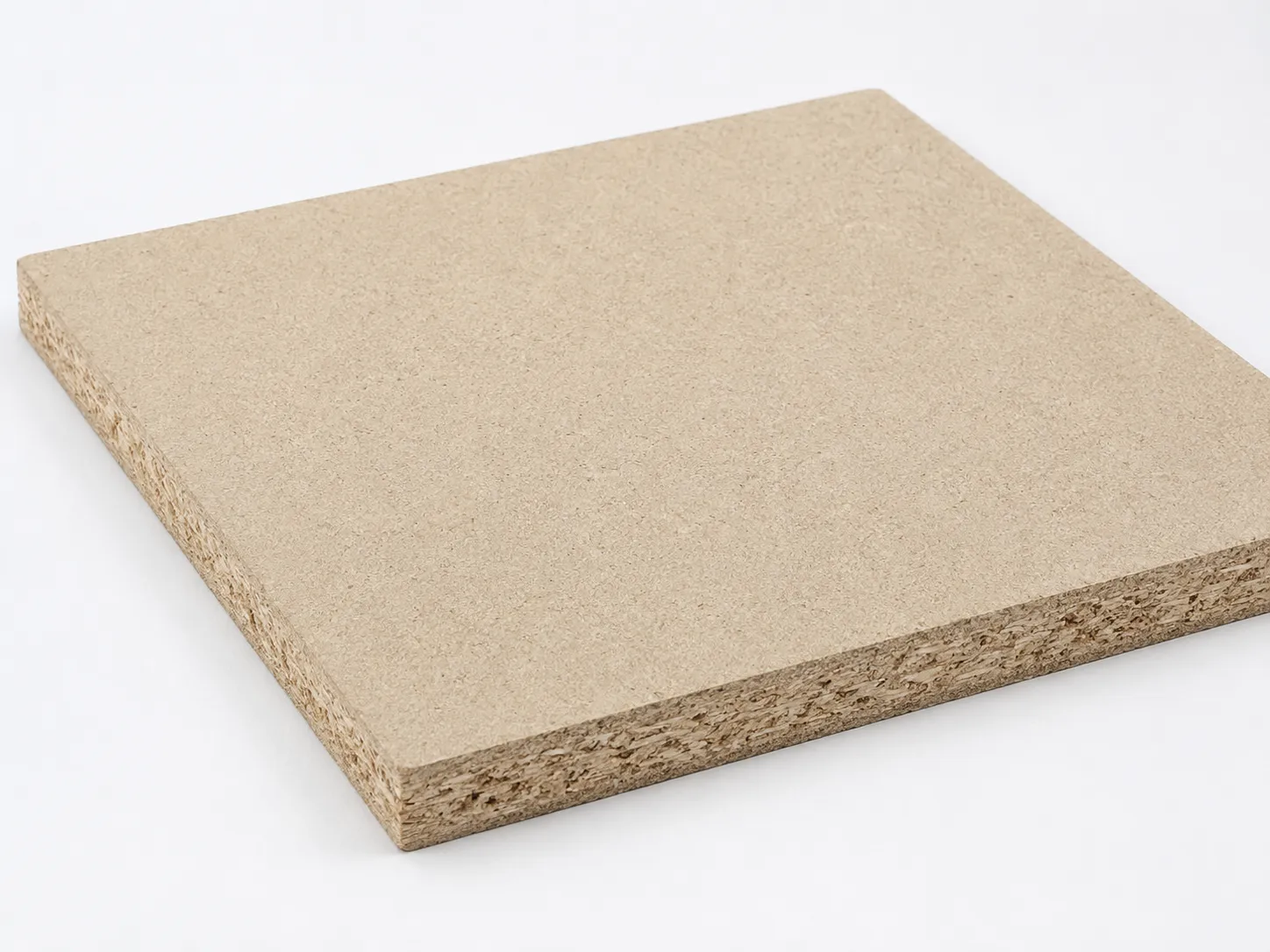 Standard raw particleboard panel