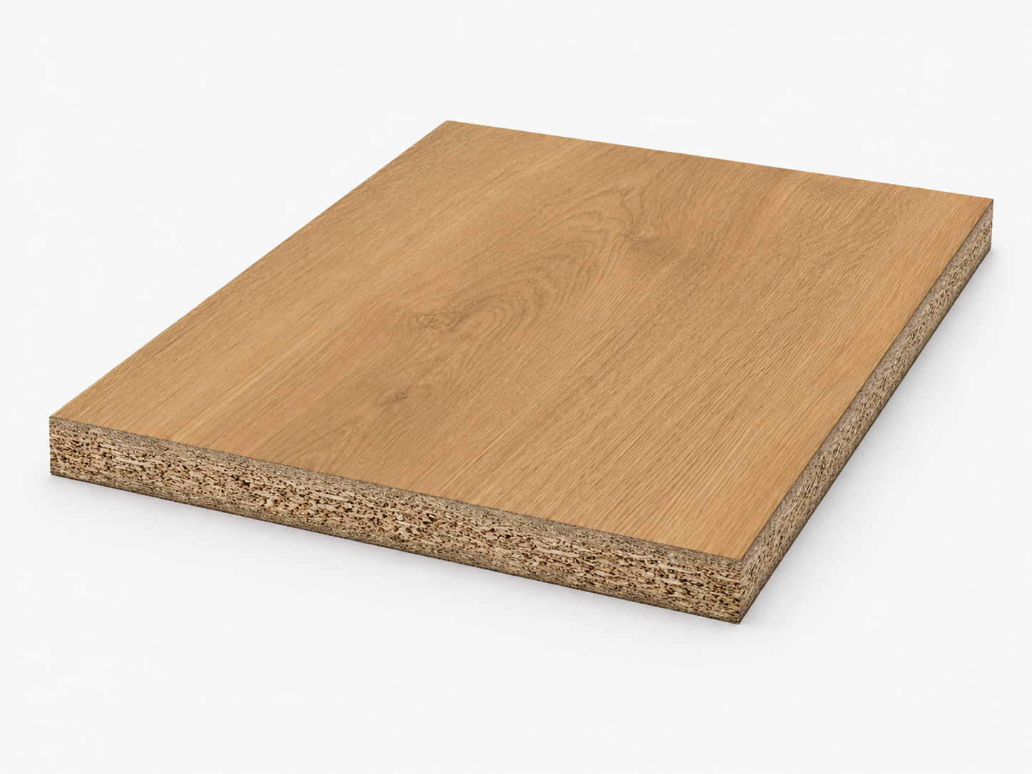 Woodgrain decorative particleboard panel