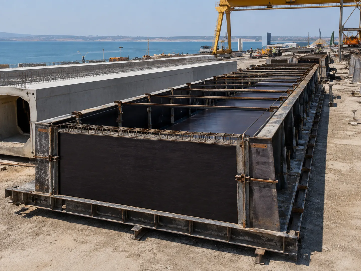 Film faced plywood for infrastructure and precast concrete formwork