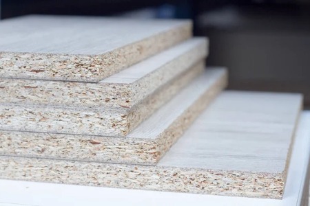 Particleboard and melamine faced particleboard panels